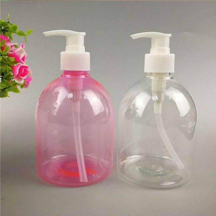 厂家直销现货pet透明包装瓶 便携洗手液瓶 500ml按压式沐浴露瓶 洗手液瓶