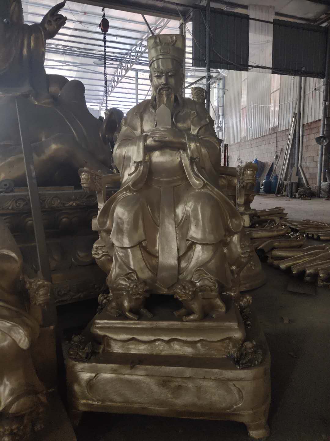 神像 本厂专业铸造彩绘三官大帝神像 玻璃钢十二神将神像 大地神像