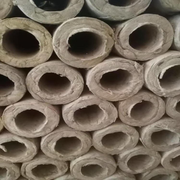 专业制造岩棉管厂家 悦盈复合岩棉管价格 不燃防火耐温保温管