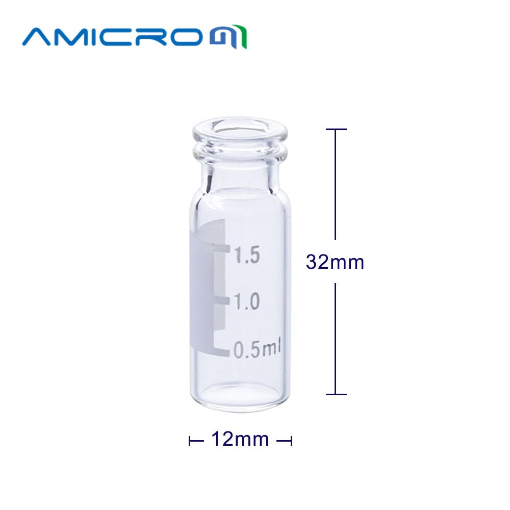 Amicrom 实验室样品瓶2ML卡口透明玻璃瓶11MM色谱2ml 带刻度100只B-2ML-11-V3002分析仪器图片