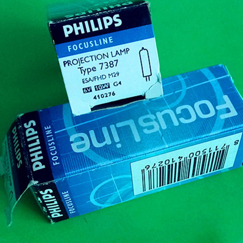 飞利浦/Philips 原装正品 卤素米泡7387 ESA 6V10W G4灯脚