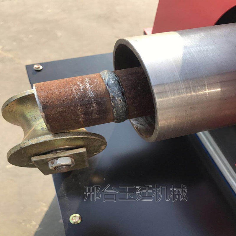 河南自动焊管机 钢管自动焊接机 全自动焊管机 架子管对焊机   邢台玉廷机械制造生产图片