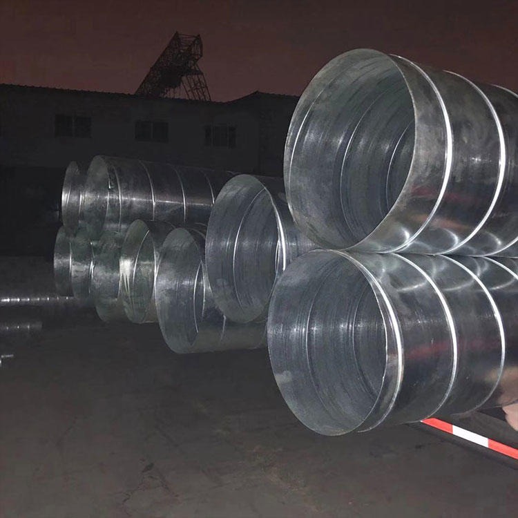 螺旋通风管道厂家 不锈钢螺旋风管 圆形螺旋风管 质量可靠