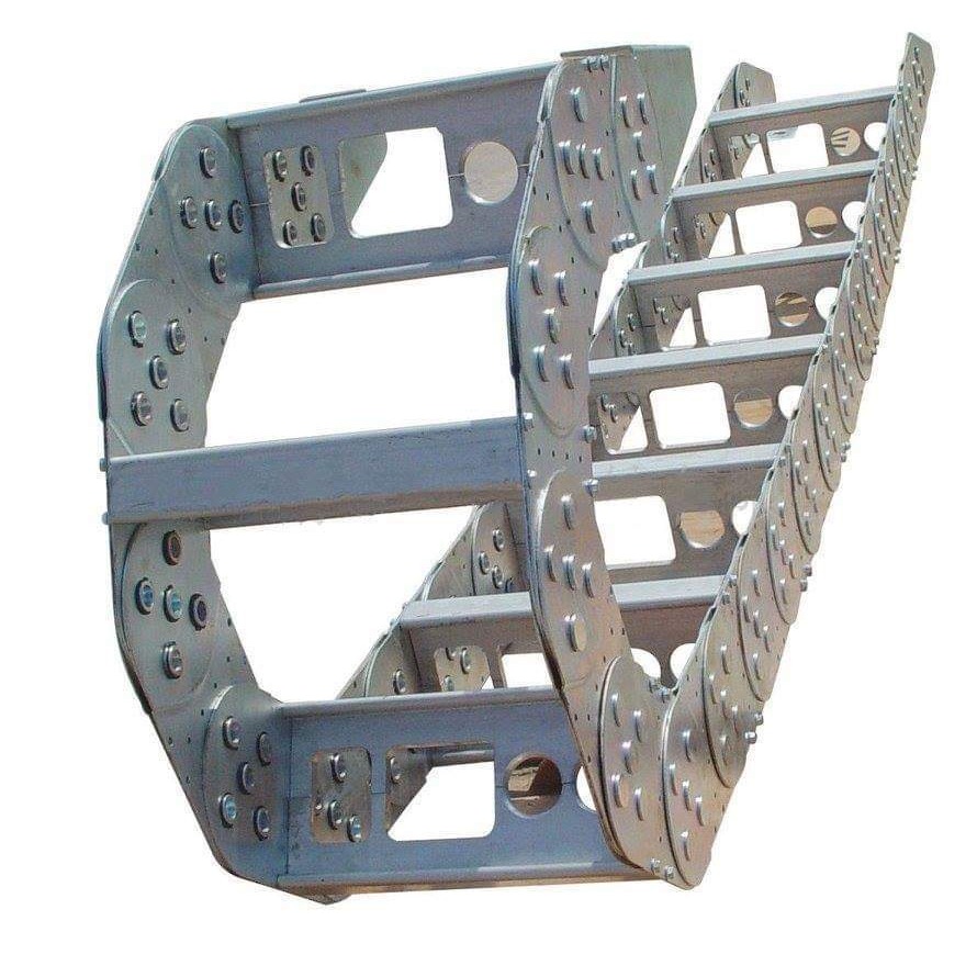来图加工定制 钢制工程拖链 油管保护拖链 恒兆机械附件制造
