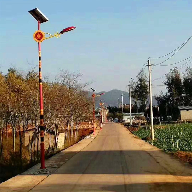 乳源瑶公园太阳能路灯 5米LEd路灯杆批发 勤跃80w太阳能灯图片