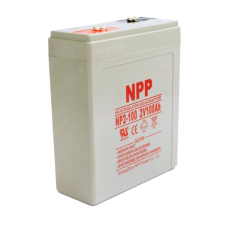 耐普蓄电池NP2-100AH 2V100AH铅酸免维护蓄电池 光伏发电厂专用