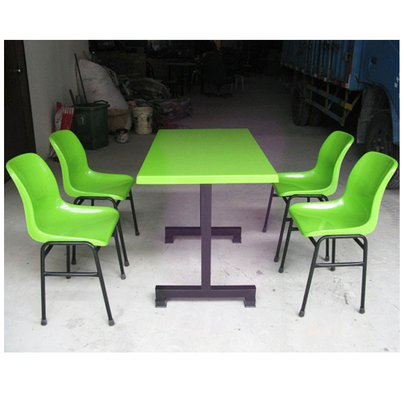 员工餐厅餐台 8人分段食堂餐桌 连体玻璃钢餐桌椅 学校学生餐桌椅示例图27