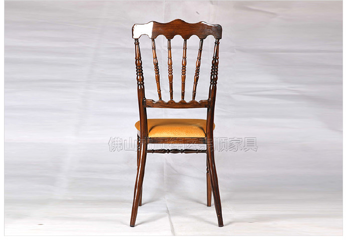 厂家直销 婚庆宴会椅金属竹节椅户外会议酒店餐桌椅 拿破仑古堡椅示例图7