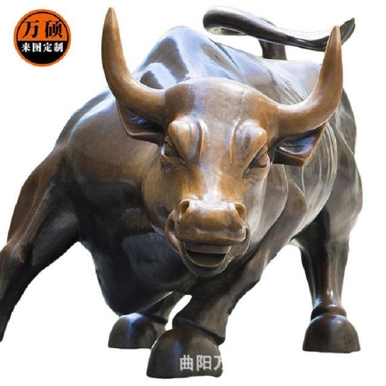 金属不锈钢镜面拉丝公牛蛮牛雕塑 201304不锈钢动物雕塑定制厂家 万硕