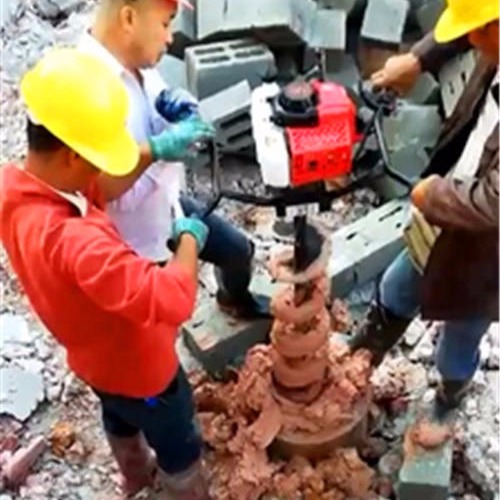挖桩芯掏泥巴的工具钻头合金材质 小型清桩芯神器