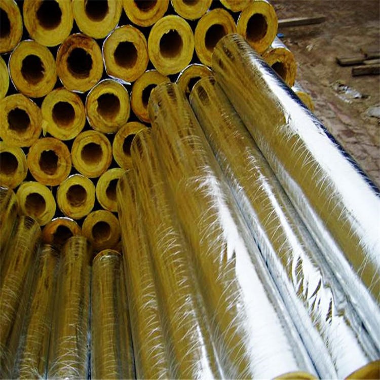 科尔沁区铝箔玻璃棉管可加工定制隔热防火铝箔玻璃棉管