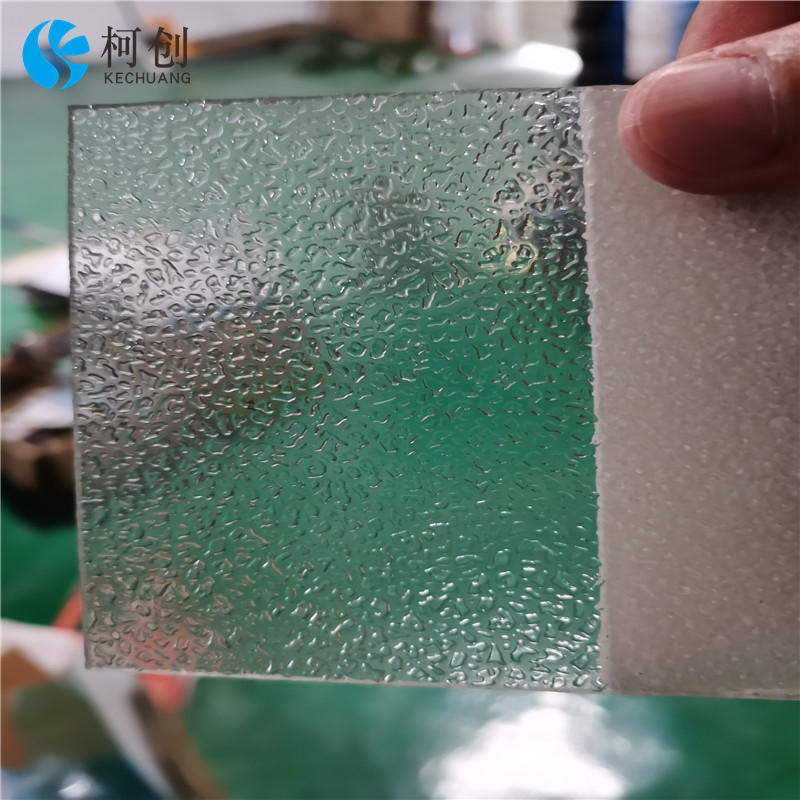 成都厂家供应PC颗粒板钻石颗粒板透明磨砂钻石颗粒建筑材料颗粒板