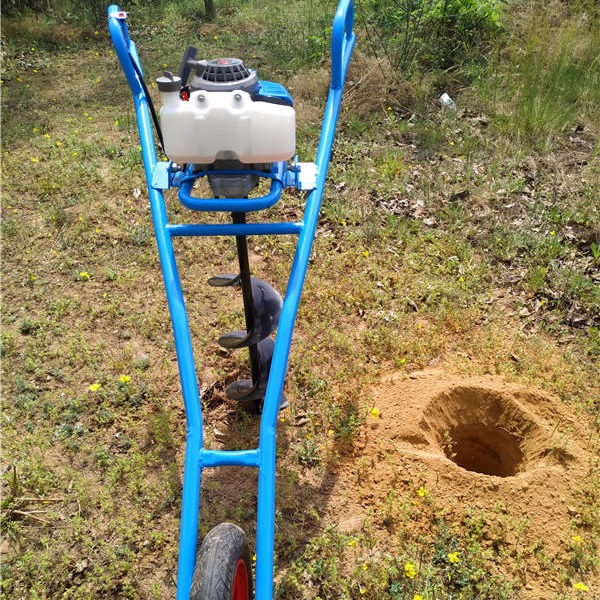 果树施肥挖树坑机 手扶式栽树苗打窝机 小型打洞机