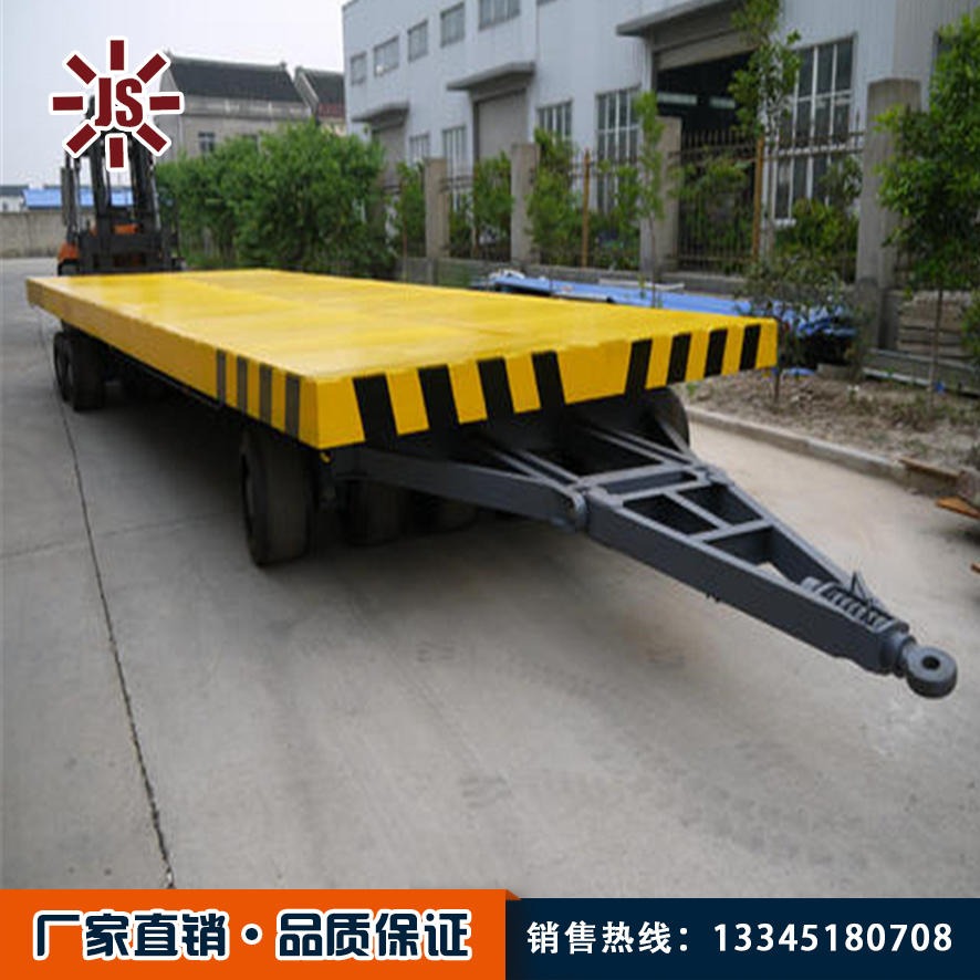 佳硕 平板拖车 矿用平板拖车厂家直销 30吨平板牵引拖车优惠中
