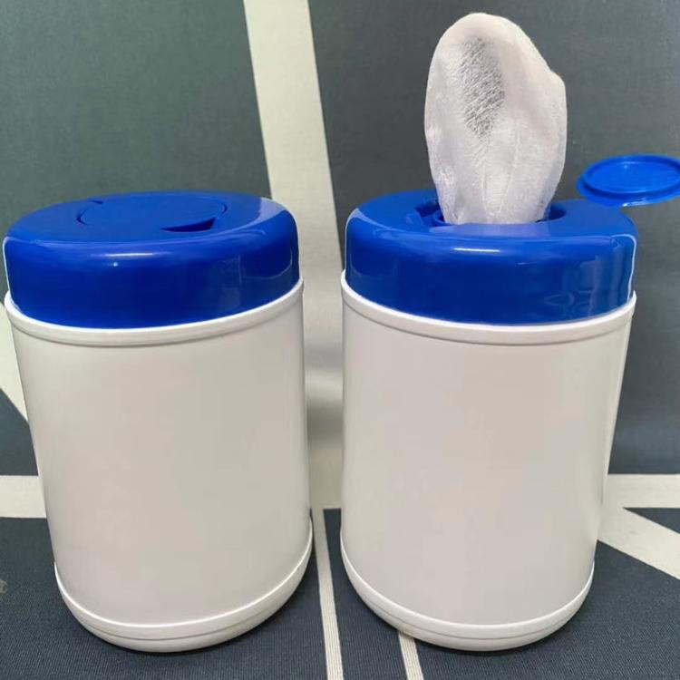 湿巾罐 100抽湿巾桶 圆形桶 60ml塑料湿巾桶 博傲塑料