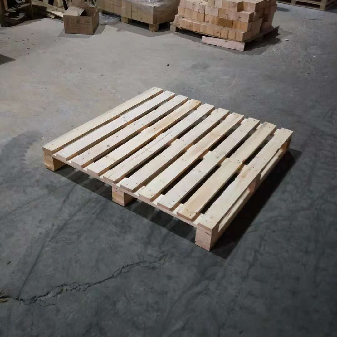 青岛木托盘厂定做四面进叉欧标托盘外贸用熏蒸木栈板
