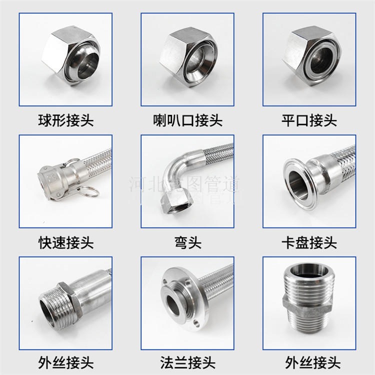 工程 高压金属软管 超长型金属软管 龙图DN20 生产厂家