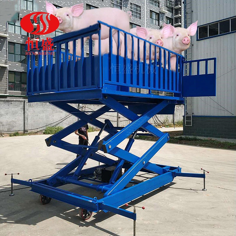 卸猪台 斜坡升降平台 汽车升降尾板装猪通道 电动液压上猪台图片