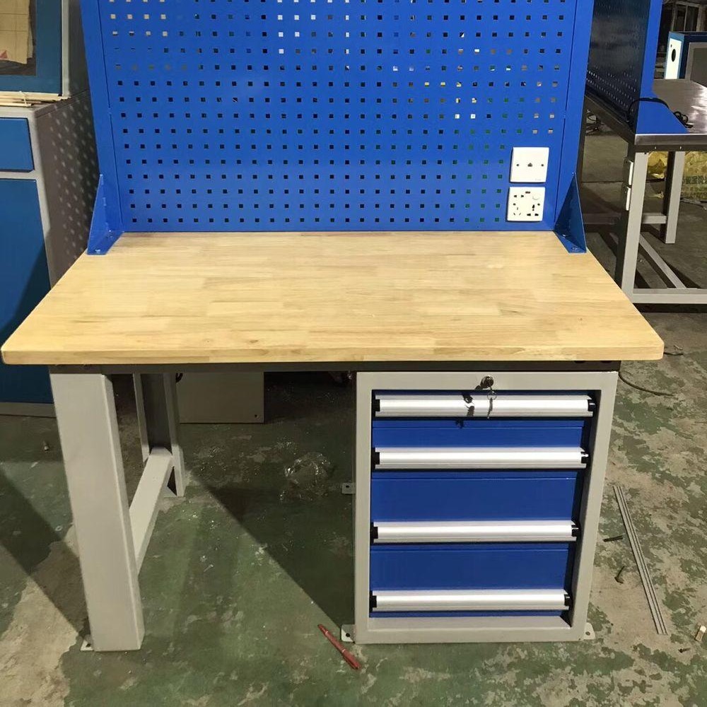 福建钳工工作台  实验室包面工作台  304不锈钢桌子  标准2米工作台厂家图片