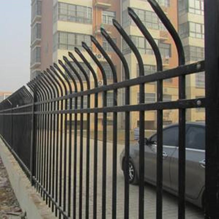 锌钢护栏 厂区防护隔离栏 室外黑色锌钢护栏 满星丝网