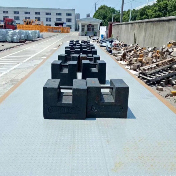 上海80吨地磅维修 80t电子磅秤加厚面板 汉衡80t汽车电子地衡图片