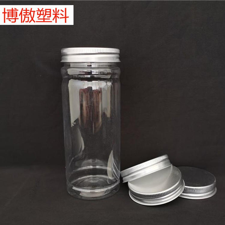 塑料食品罐 pet密封罐 食品塑料罐 博傲塑料 鱼饵瓶 拧口式塑料食品罐