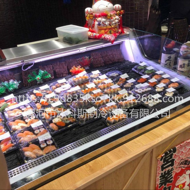商用寿司展示柜 刺身料理柜 冷藏展示单层 保鲜日料三文鱼食品柜 未来雪冷柜-WLX-SSG-370图片