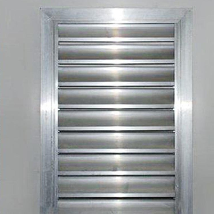 生产加工 铝合金消声百叶窗 防雨铝合金百叶窗 格栅式铝合金风口百叶 按需求定制