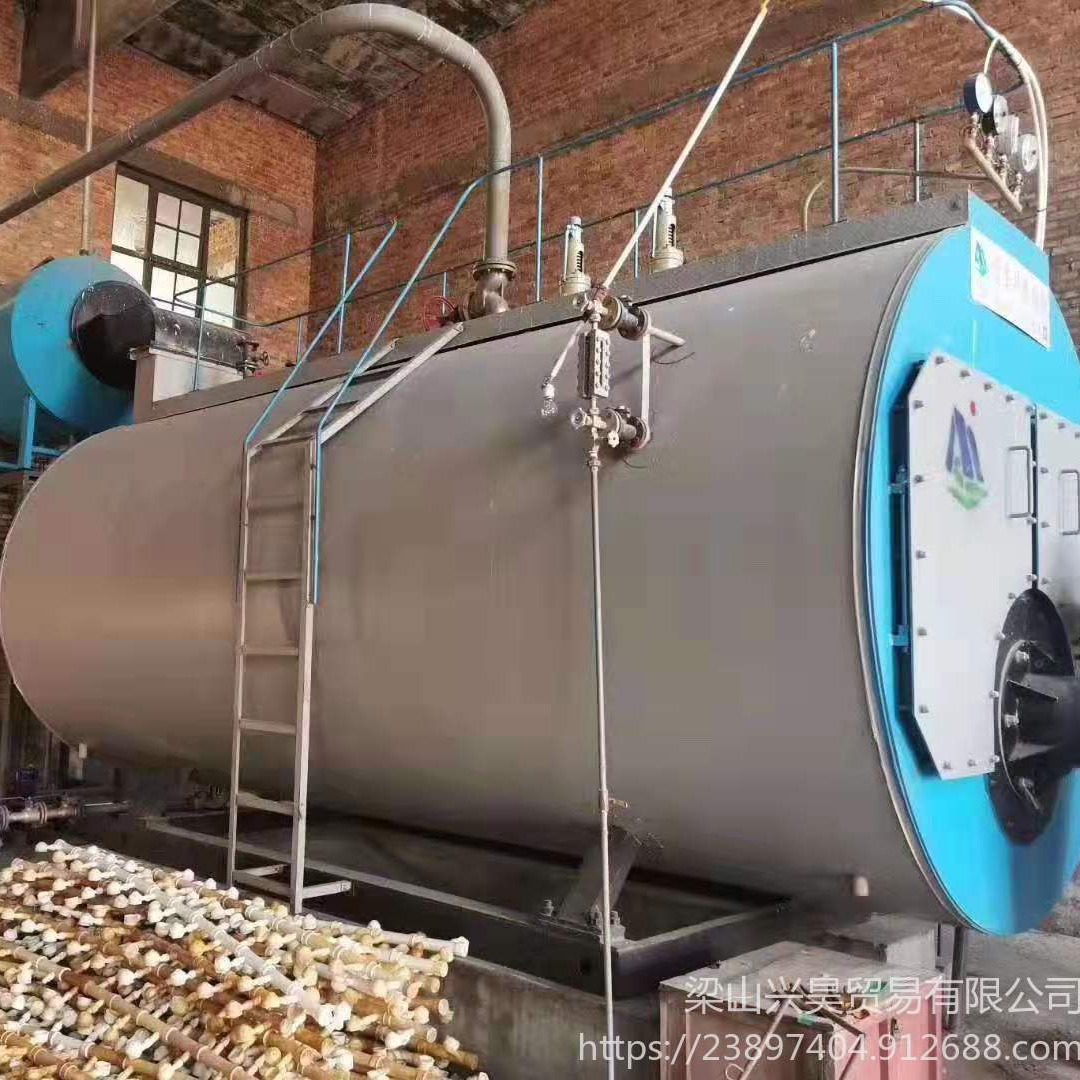 博尔塔拉回收二手5吨天燃气采暖锅炉,1.4MW燃气热水锅炉