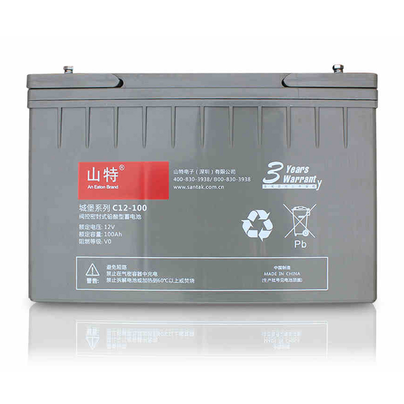 新疆山特电池C12-100 12V100AH山特城堡蓄电池医疗设备UPS电源专用示例图4