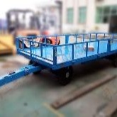 南工6吨平板拖车 护栏式无动全挂平板拖车NGTT06B-18/40-4S