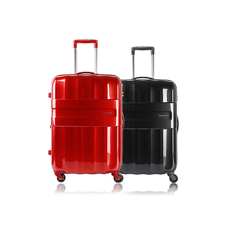 红素拉杆箱时尚扩展层旅行箱镜面设计行李箱免费设计logo