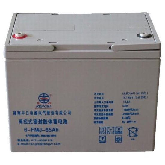丰日蓄电池6-FMJ-65 胶体12V65AH储能电池 消防 eps电源用免维护电池 现货价格