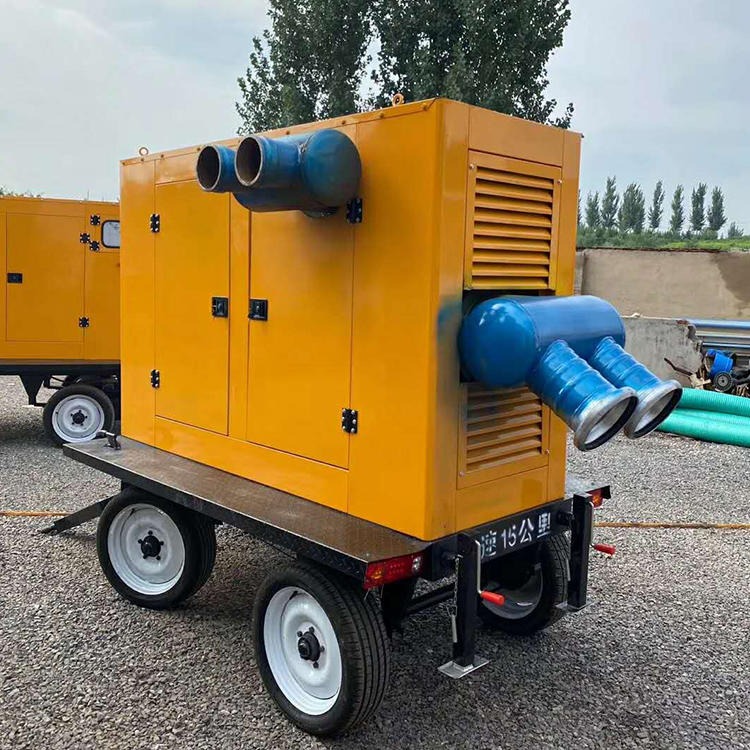 奥莱 移动式柴油水泵 农用灌溉大流量柴油机轴流泵 柴油发动抽水泵