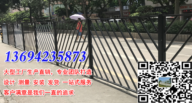 绿化隔离带甲型护栏定制 江门市政栅栏现货 湛江乙型护栏示例图1