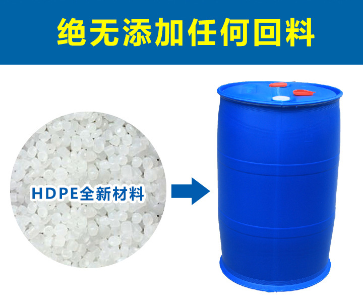青岛双口径200升无毒无味塑料桶包装桶防潮不生锈示例图2