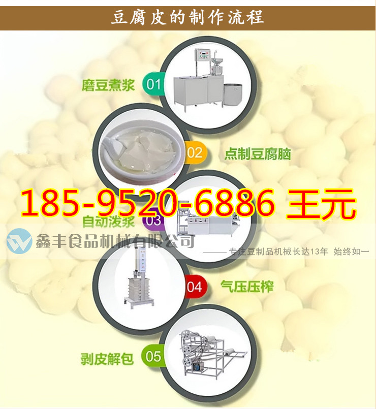 东北多功能豆腐皮机厂 加工豆腐皮设备 家用豆腐皮机示例图8