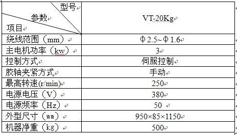 新科炬锌线、锌锡合金、锌铝合金线材包装设备VT-20KG大盘收线机示例图2