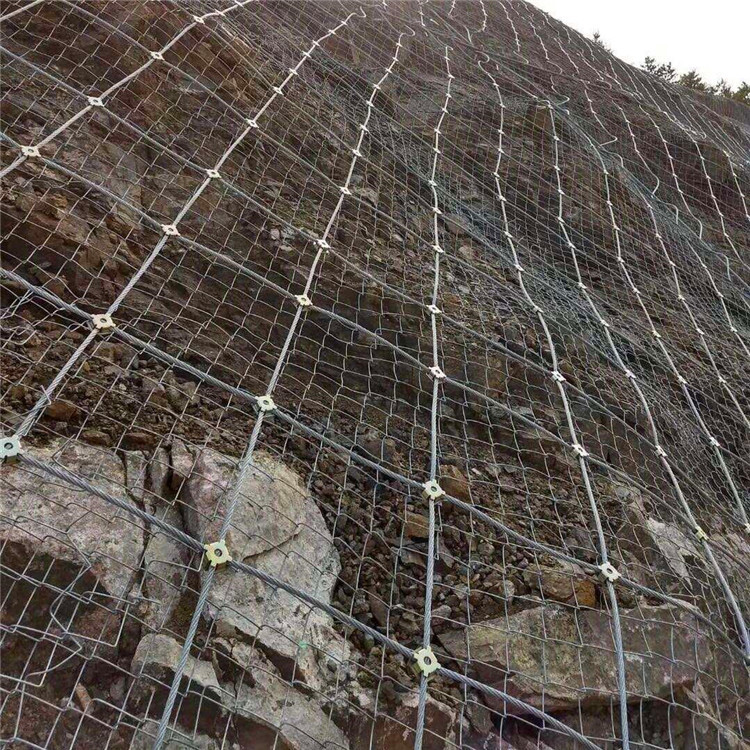 边坡防护网 山坡拦石钢丝绳网 阳迪生产安装 主动被动防护网