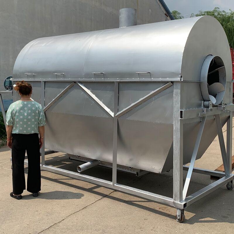 燃煤燃气电加热炒货机价格麻豆类炒料机25公斤型电加热炒货机