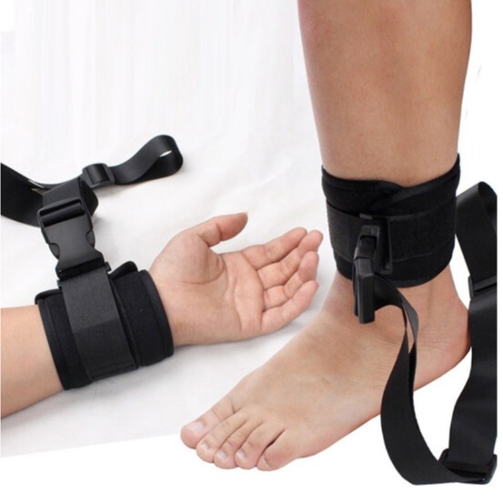 增强型四肢约束带病人约束带卡扣式手脚约束带下肢固定带