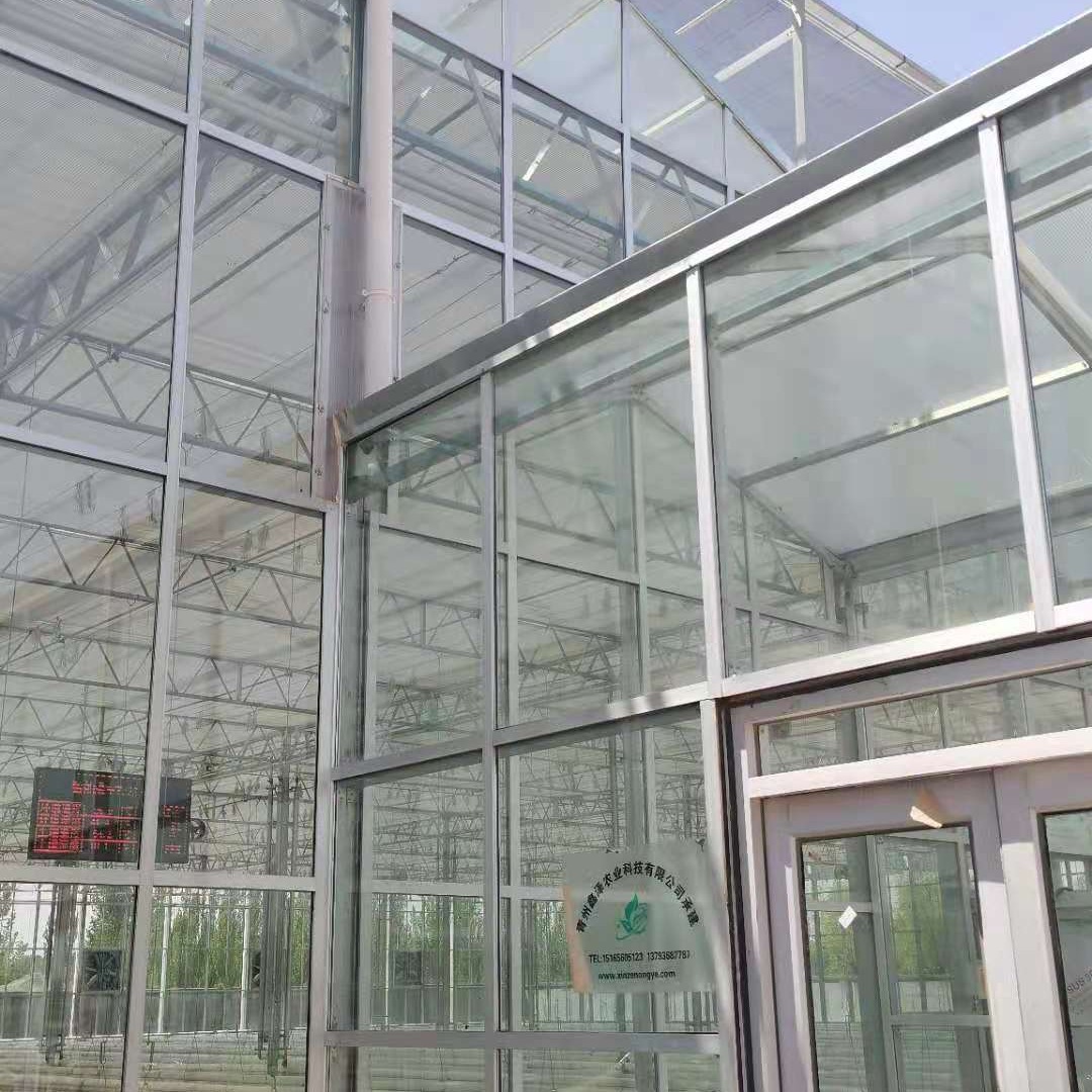 鑫泽 立体玻璃温室 农业园区玻璃温室 生态玻璃温室大棚 人性化设计