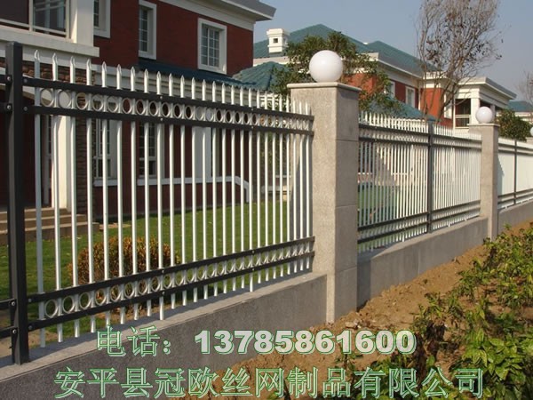 小区铁艺护栏别墅喷塑锌钢住宅庭院围墙围栏隔离栏厂家示例图8