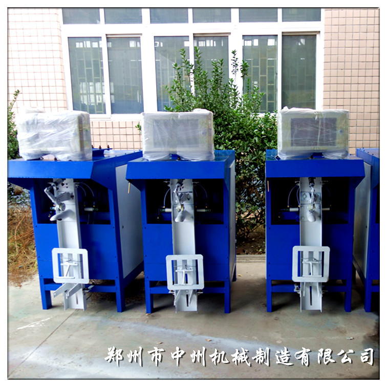 中州牌粉体包装机 小型单嘴石灰粉包装机 重晶石粉包装机 自动化示例图2