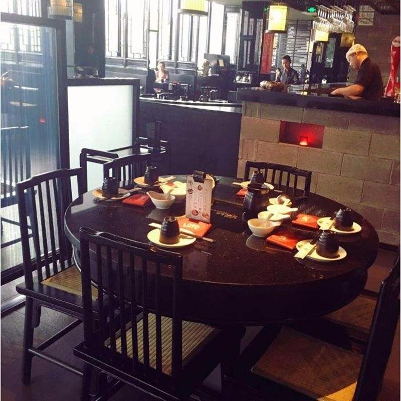 捞王锅物料理快餐店桌椅 餐厅实木餐桌椅尚邑家具ST-00183