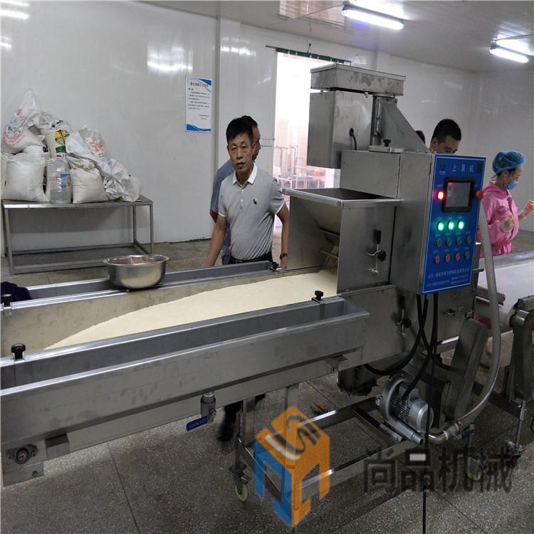 奶冻 玉米卷裹糠机设备 尚品SP-400型玉米酥上浆机设备 鱼段上浆裹粉设备专业厂家