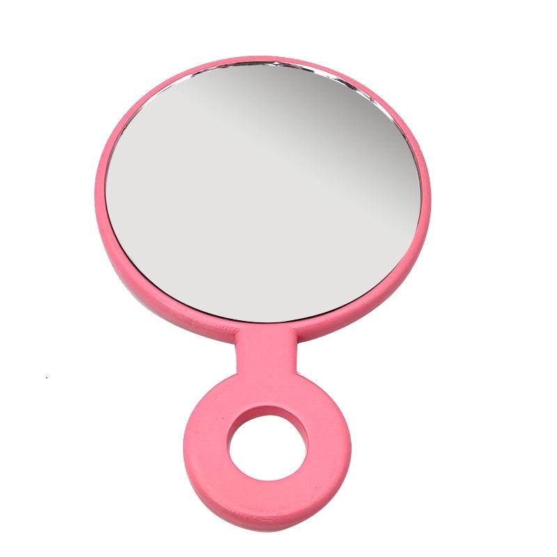 可爱小礼品塑料化妆镜单面镜通过ISO认证厂家定制手持化妆镜便携手柄镜子
