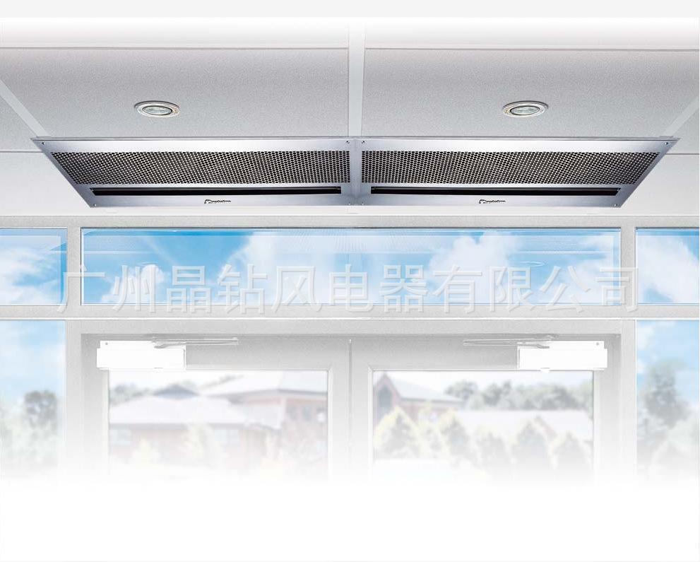西奥多风幕机0.9米离心式风幕机嵌入式天花板热风幕机空气幕示例图4