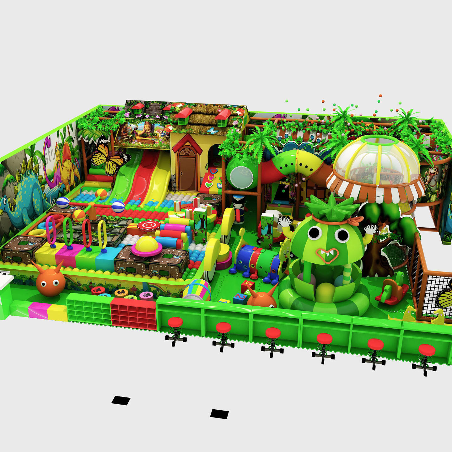 森林淘气堡儿童设施室内大型儿童娱乐设备 淘气堡儿童乐园 游乐场