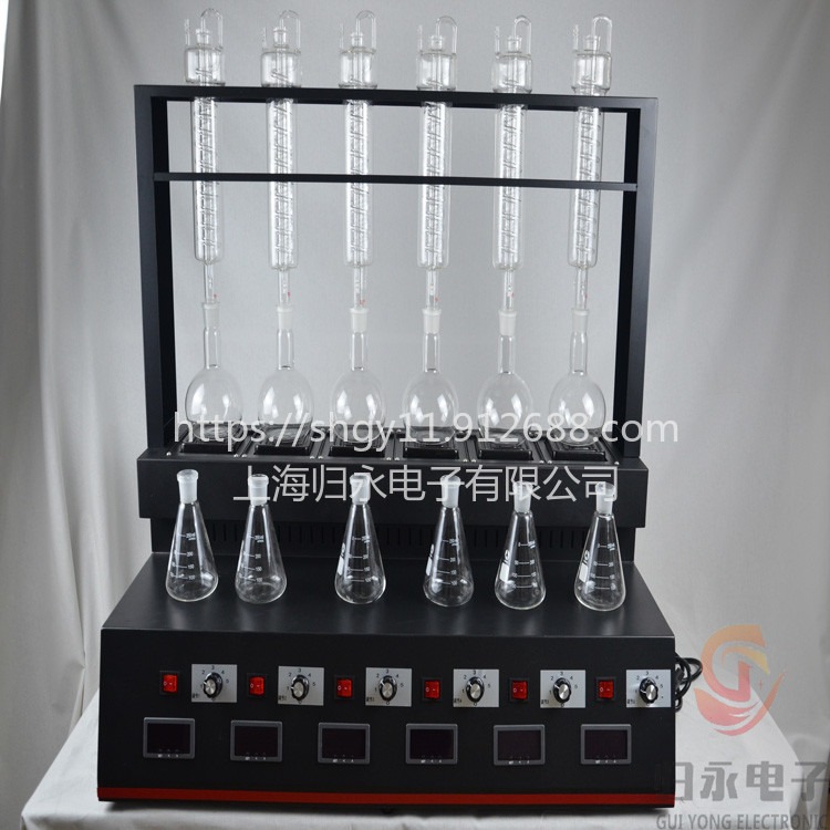 智能蒸馏仪六联 水质检测多功能蒸馏仪GY-DGZLY-6